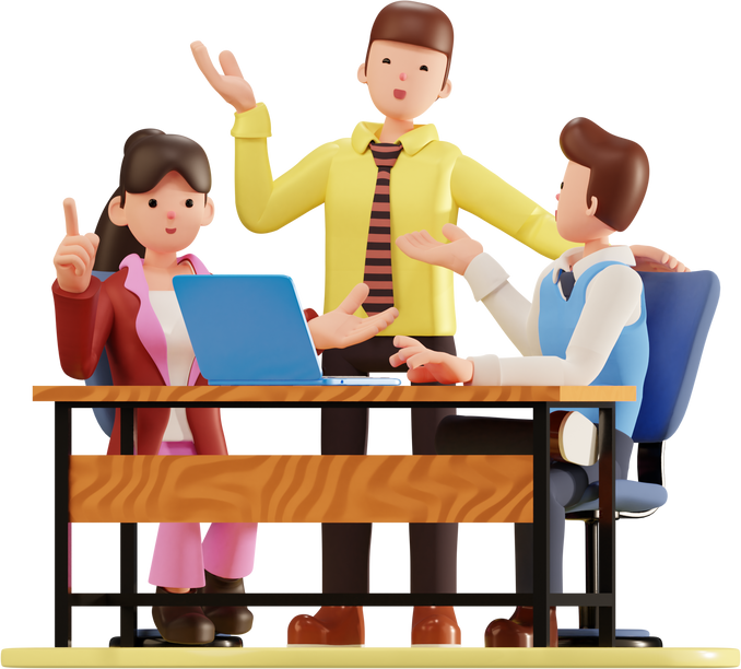 3D Team Brainstorming